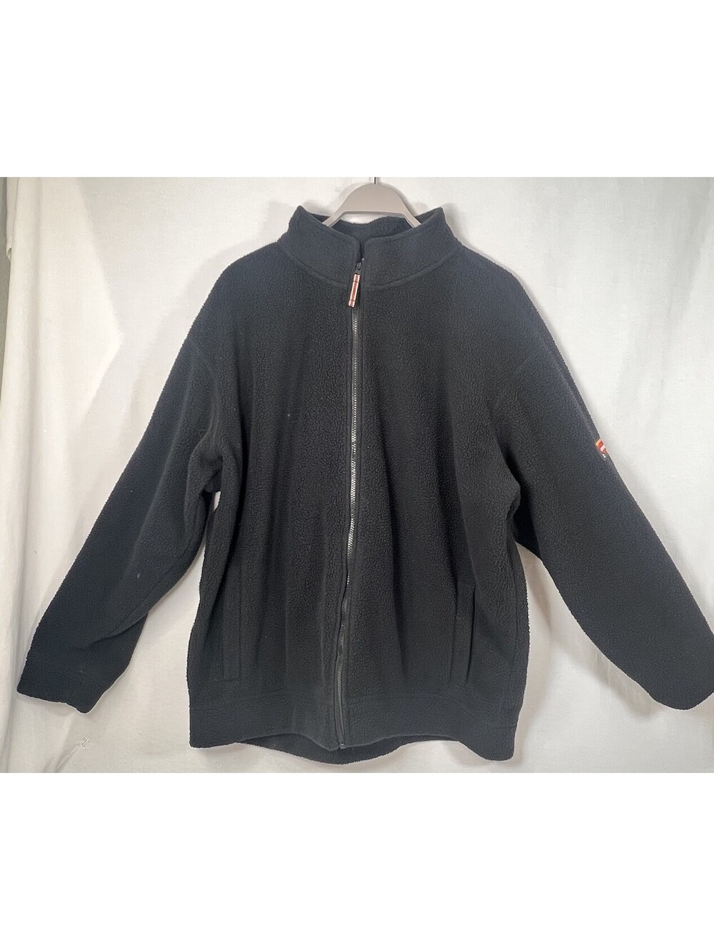 Orvis Classic Collection Mens 2XL Zip Sweater Jacket Fleece Black